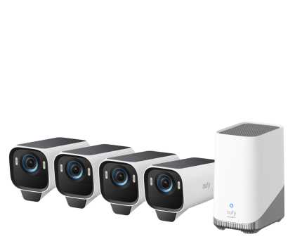 Kamera domowa Eufy Zestaw 4 kamer eufyCam S3 Czarno-Białe